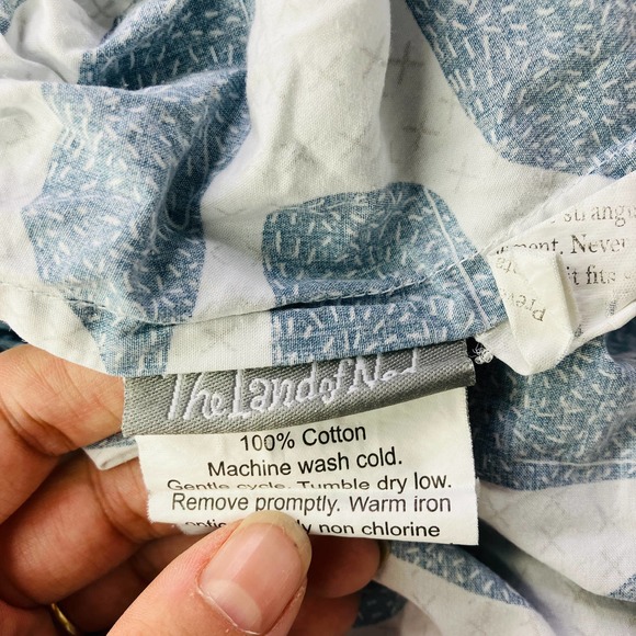 Land of Nod Toddler Bedsheets Blue High Seas Whale Sheet Set Fitted Flat - Picture 3 of 5